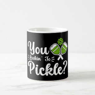 You Lookin to Pickle Pickleball Player Funny  Coffee Mug
