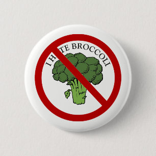 You love broccoli? 2 inch round button
