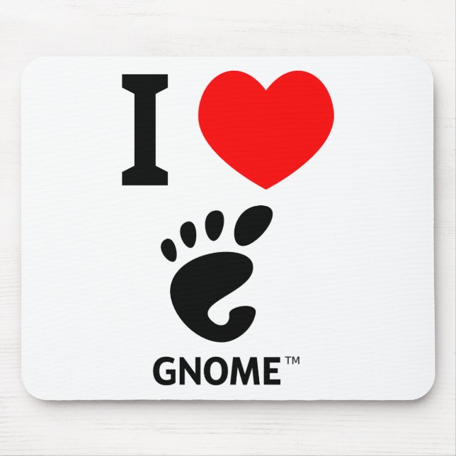 You love Gnome? Show it! Mouse Pad (Front)