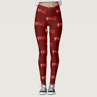 You love pizza, well, pizza love you too! leggings