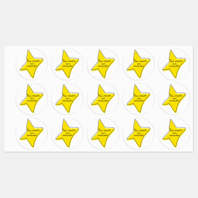 You Made An Attempt - Yellow Star (Sheet)