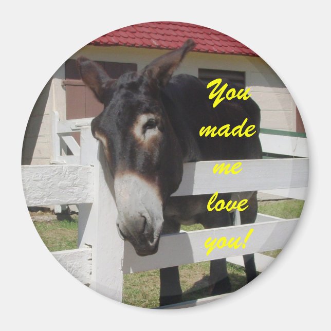You made me love you magnet (Front)
