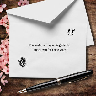 You Made Our Day Unforgettable Wedding Thank You Card