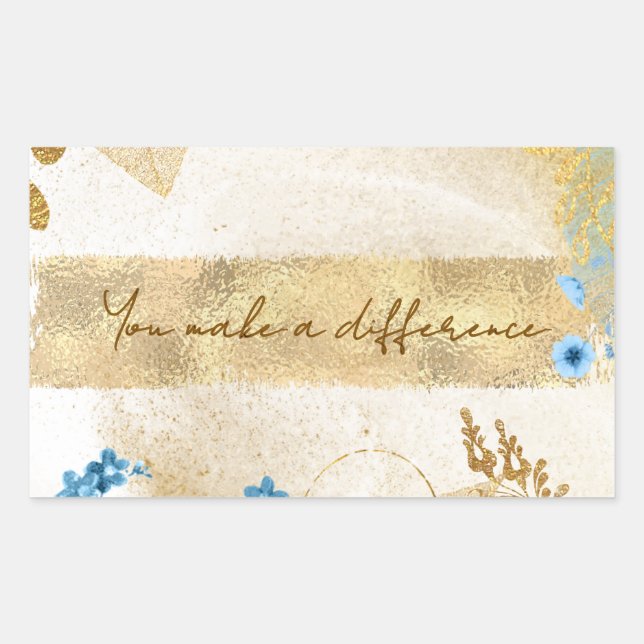 You Make a Difference  Sticker (Front)