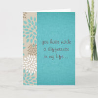 You Make a Difference