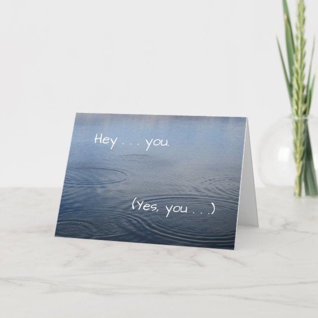 You Make a Difference (Thanks) - Greeting Card (Front)