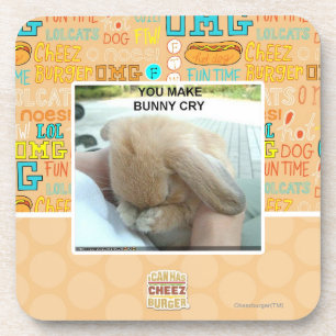 You make bunny cry coaster