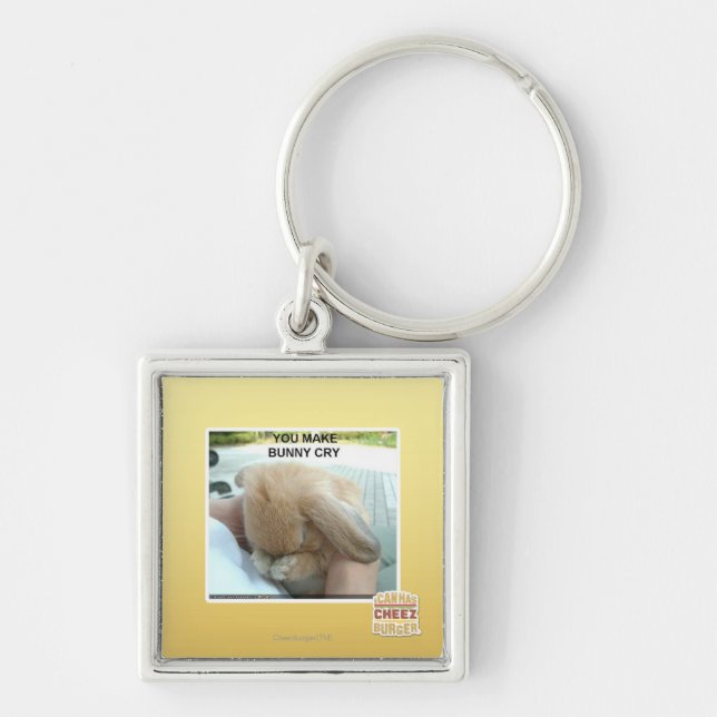 You make bunny cry keychain (Front)