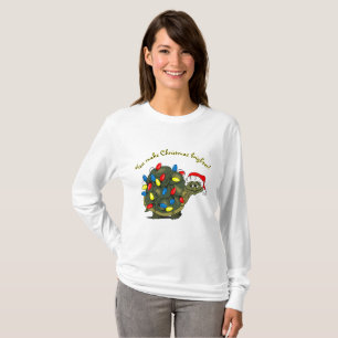 You Make Christmas Brighter! Cartoon Turtle T-Shirt