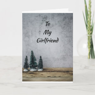 YOU MAKE HOLIDAYS MERRY/BRIGH GIRLFRIEND HOLIDAY CARD