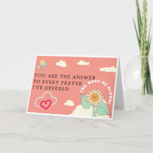 You Make me Bloom Valentine's Day Card
