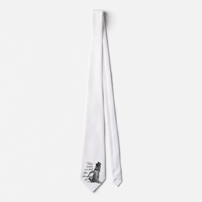 You make me feel like Dancing! Tap Dancing Cat Tie (Front)