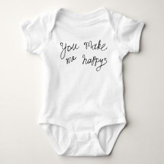 You make me happy baby bodysuit