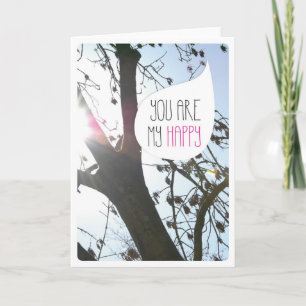 You make me happy love friendship card