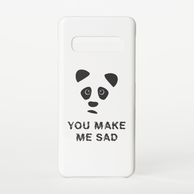 You make me sad. Sad panda. Samsung Galaxy Case (Back)