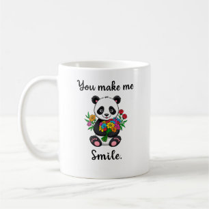 You Make Me Smile Cute Panda Coffee Mug