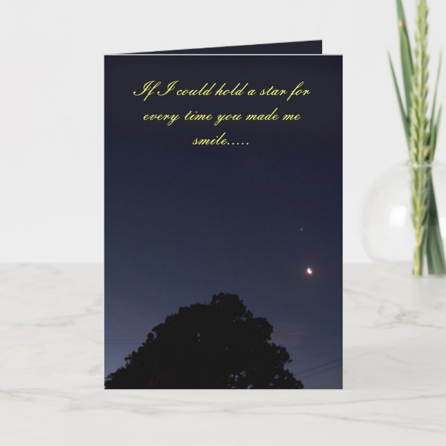 You make me smile holiday card (Front)