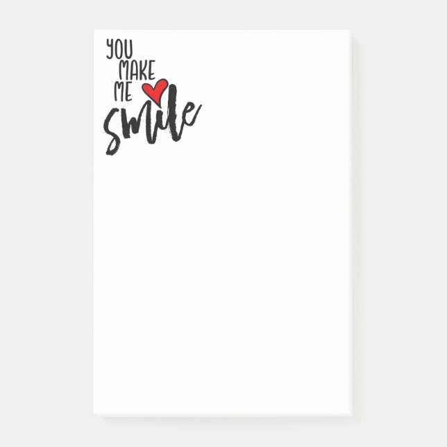 You Make Me Smile Post-it Notes (Front)