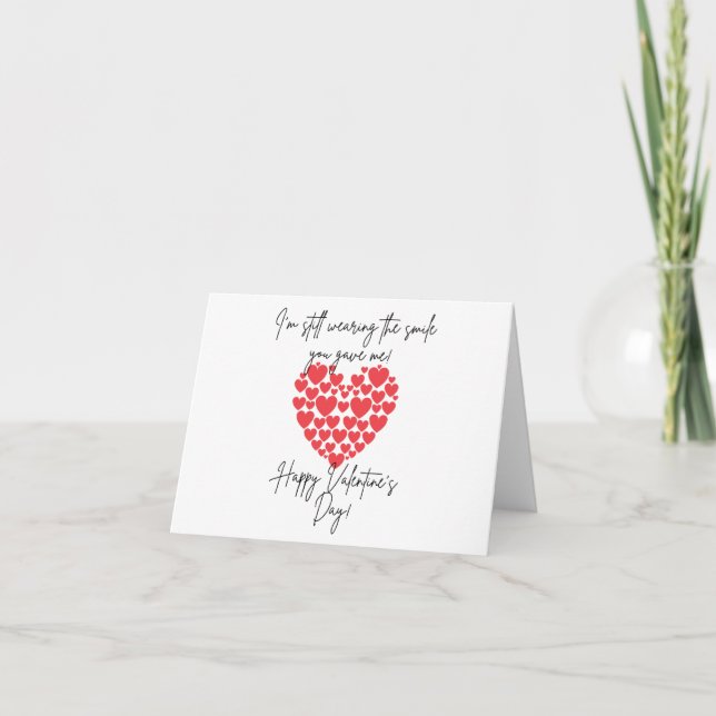 You make me smile Valentines Card (Front)