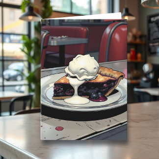 You Make Me so Happy | Blueberry Pie Pun Card