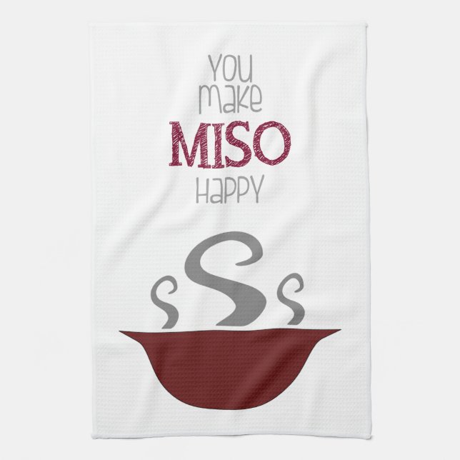 You Make MISO Happy Kitchen Towel (Vertical)