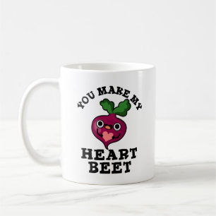 You Make My Heart Beet Funny Veggie Pun  Coffee Mug