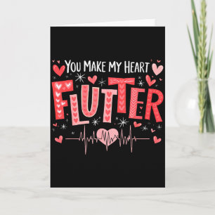 You Make My Heart Flutter Cardiac Nurse Valentine Card