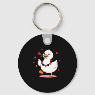 You Make My Heart Go Honk Funny Goose Valentine’s  Keychain
