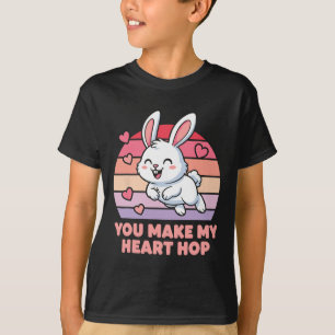 You Make My Heart Hop Cute Bunny Love T-Shirt