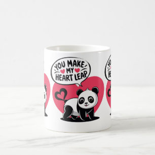 You Make My Heart Leap Animal Valentines Coffee Mug