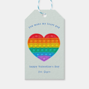 You Make My Heart Pop   Pop Fidget Valentine Gift Tags
