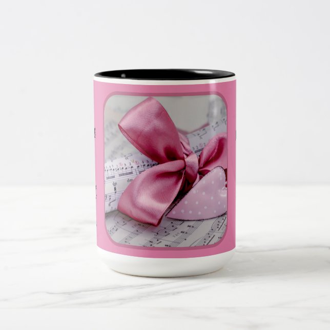 You Make My Heart Sing Two Tone Coffee Mug (Center)