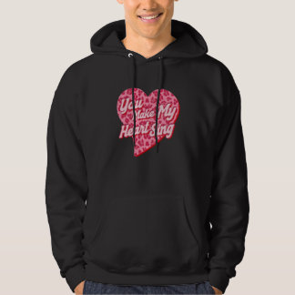You Make My Heart Sing Western Leopard Valentine's Hoodie