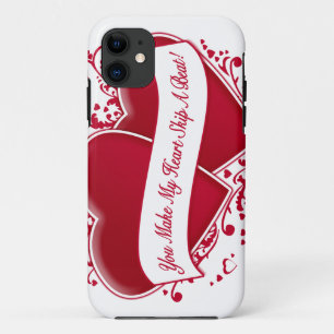 You Make My Heart Skip A Beat! Red Hearts iPhone 11 Case