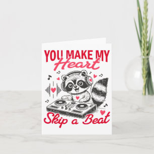 You Make My Heart Skip A Beat Valentine Animals Card