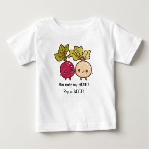You Make My Heart Skip a Beet Valentines Day Pun Baby T-Shirt
