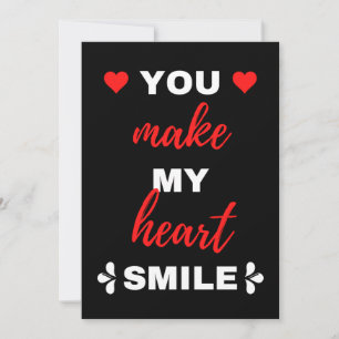 You Make My Heart Smile Thank You Card