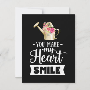 You Make My Heart Smile Thank You Card