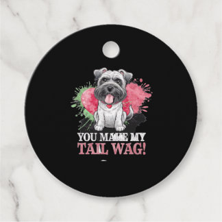 YOU MAKE MY TAIL WAG Dog Favour Tags