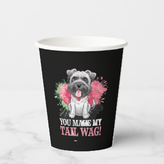 YOU MAKE MY TAIL WAG Dog Paper Cups