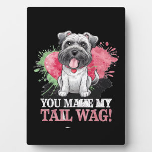 YOU MAKE MY TAIL WAG Dog Plaque