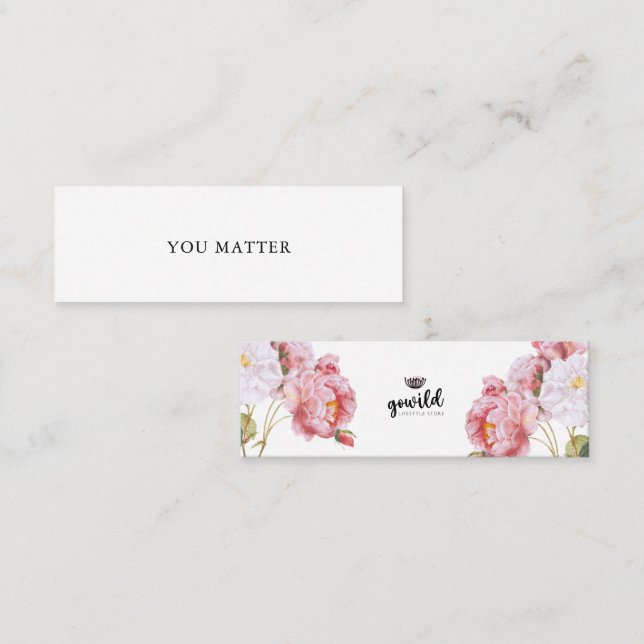 YOU MATTER Self Talk Mini Card No. 1 (Front/Back)