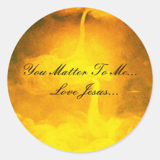 You Matter To Me Classic Round Sticker