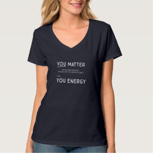 You Matter unless... women dark tshirt (2 sides)