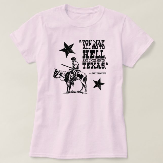You may all go to hell... ladies T-shirt (Design Front)