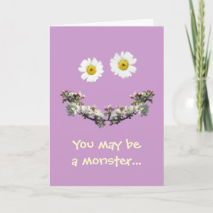 You may be a monster, but I love you! Holiday Card