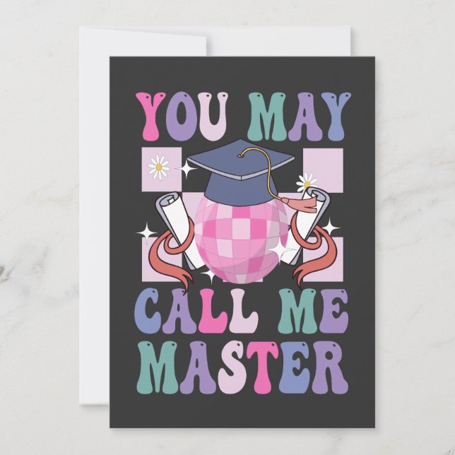 You May Call me Master Funny 2024 Graduation Gift  Save The Date (Front)