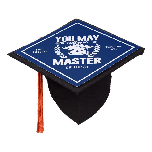 You May Call Me Master Graduation Cap Topper (Angled)