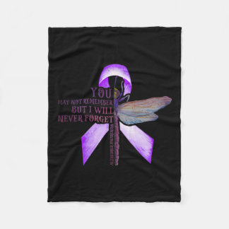 You May Not Remember Alzheimerheimer  Fleece Blanket