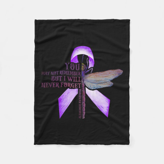 You May Not Remember Alzheimerheimer  Fleece Blanket (Front)